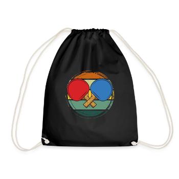 Tennis de table dictant raquette de tennis de table - Sac de sport léger - noir - Devant