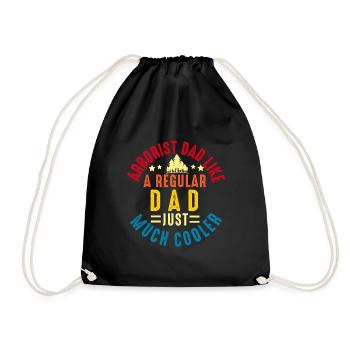 Arborist Tree Surgeon Woodworker Funny Logger - Drawstring Bag - black - Front
