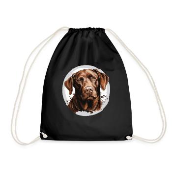 Labrador - Turnbeutel - Schwarz - Vorne