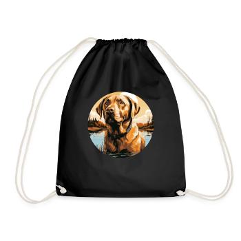 Labrador - Turnbeutel - Schwarz - Vorne