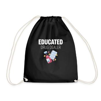 Trained Drug Dealer Chemistry Propofol - Drawstring Bag - black - Front