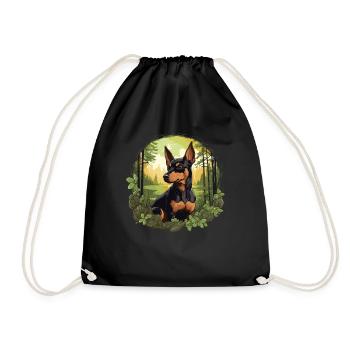 Pinscher - Turnbeutel - Schwarz - Vorne