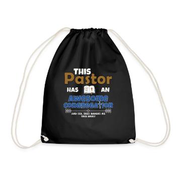 Prédicateur Religieux Ce Pasteur A Une Géniale - Sac de sport léger - noir - Devant