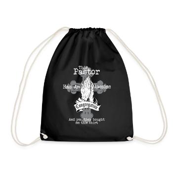 Prédicateur d’église Ce pasteur a un impressionnant - Sac de sport léger - noir - Devant