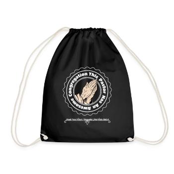 This Pastor Has An Awesome Congregation Spiritual - Drawstring Bag - black - Front