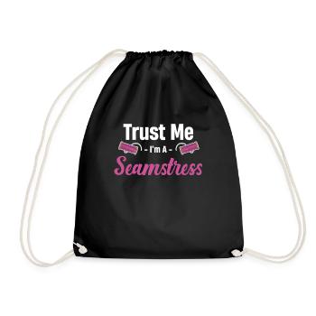 Croyez-moi, je suis couturière, quilteuse, - Sac de sport léger - noir - Devant