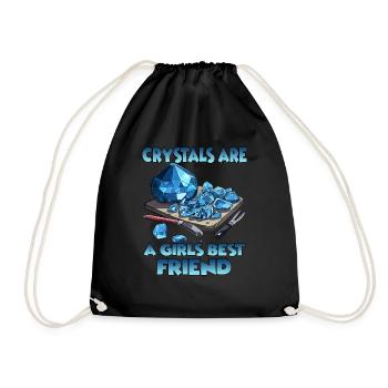 Créations pétillantes cristal producteur cadeau - Sac de sport léger - noir - Devant