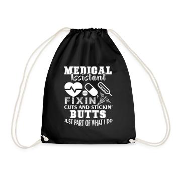 Medical Assistant Medical Assistant It's What I Do - Drawstring Bag - black - Front