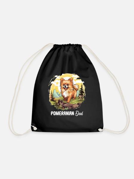 Pomeranian - Turnbeutel - Schwarz
