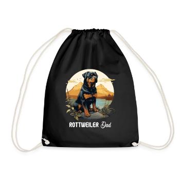 Rottweiler - Turnbeutel - Schwarz - Vorne