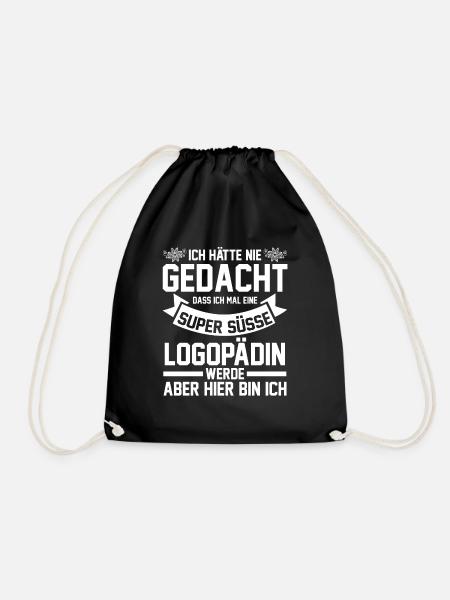 Logopädie Logopädin - Turnbeutel - Schwarz
