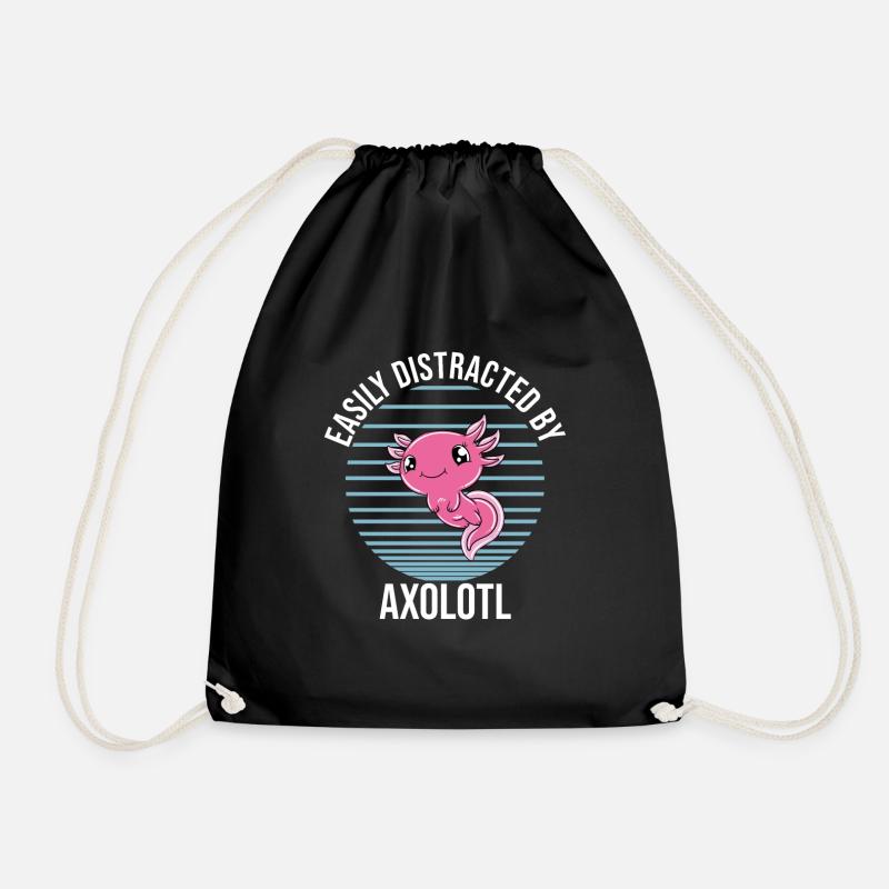 Lustiges Axolotl Süßes Axolotl - Turnbeutel - Schwarz