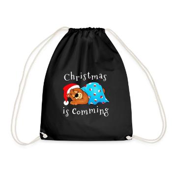 Noël approche - Sac de sport léger - noir - Devant
