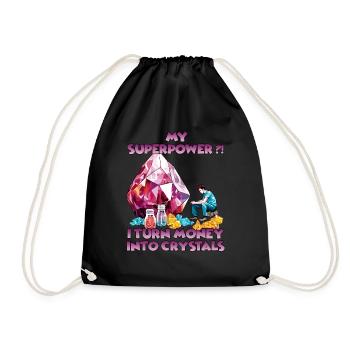 Aventure de cristal pour les explorateurs et les - Sac de sport léger - noir - Devant