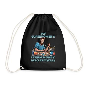 CrystalArtisans Cadeau de culture de cristal - Sac de sport léger - noir - Devant