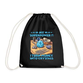 Motif pour les cultivateurs de cristaux et les - Sac de sport léger - noir - Devant
