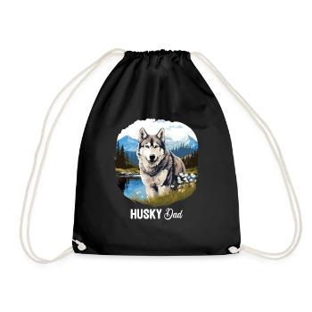 Husky - Turnbeutel - Schwarz - Vorne