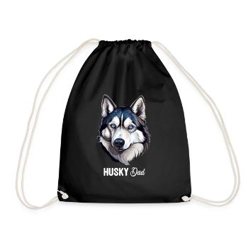 Husky - Turnbeutel - Schwarz - Vorne
