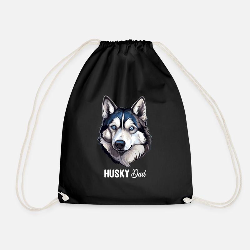 Husky - Drawstring Bag - black