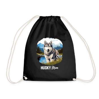 Husky - Turnbeutel - Schwarz - Vorne