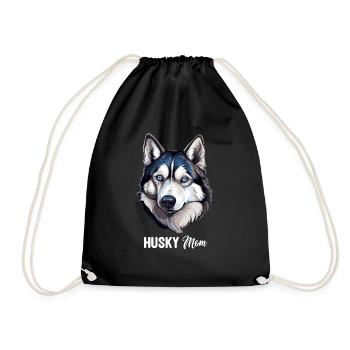 Husky - Turnbeutel - Schwarz - Vorne