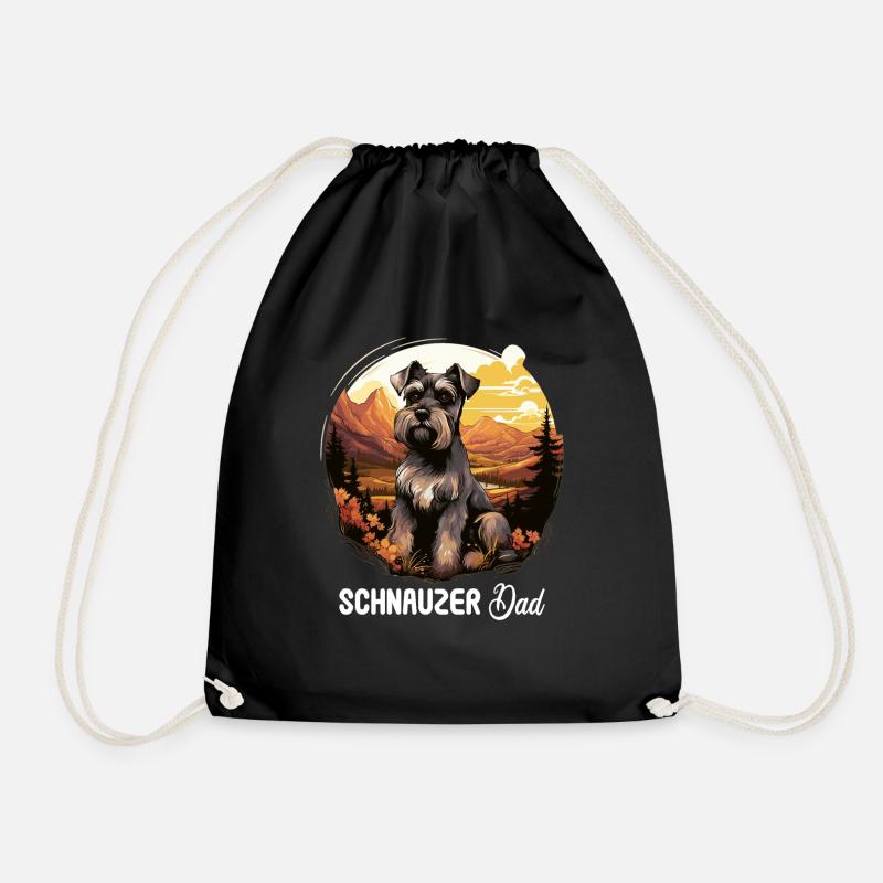 Schnauzer - Sac de sport léger - noir