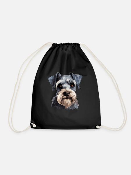 Schnauzer - Turnbeutel - Schwarz