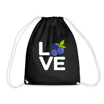 Myrtille, Fruits, Myrtille - Sac de sport léger - noir - Devant