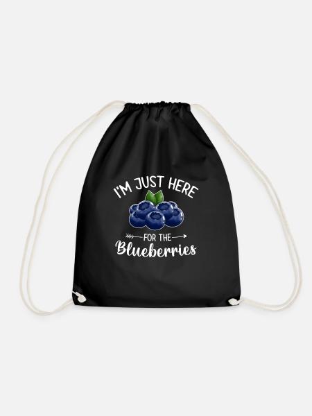 Heidelbeere Frucht Blaubeere - Turnbeutel - Schwarz