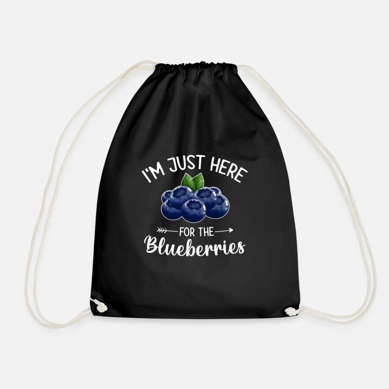 Heidelbeere Frucht Blaubeere - Turnbeutel - Schwarz