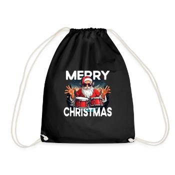 Joyeux Noël Père Noël - Sac de sport léger - noir - Devant