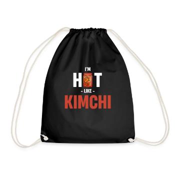 I'm Hot Like Kimchi South Korean Cuisine Bibimbap - Drawstring Bag - black - Front