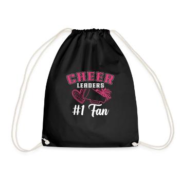 Cheer Mom Cheerleadering Cheerleader Mutter - Turnbeutel - Schwarz - Vorne