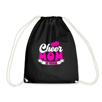 Cheer Mom Cheerleadering Cheerleader Mutter - Turnbeutel - Schwarz - Vorne