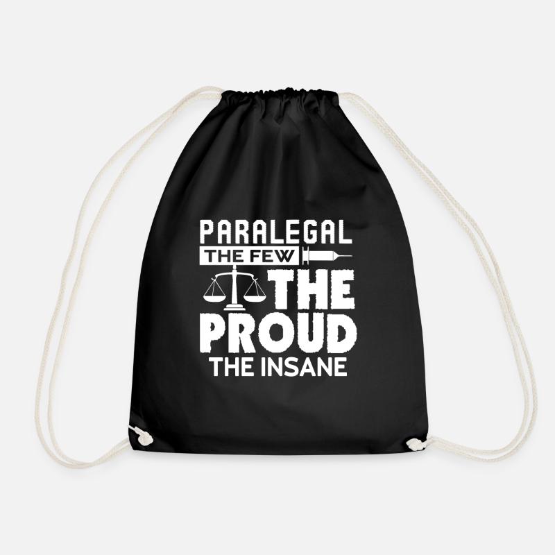 Paralegal Proud Paralegal - Drawstring Bag - black