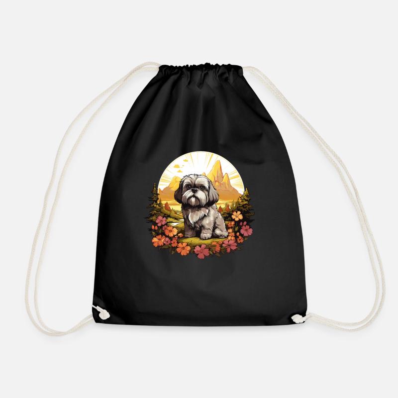 Shih Tzu - Turnbeutel - Schwarz