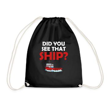 Avez-vous vu le navire ? Jollier - Sac de sport léger - noir - Devant