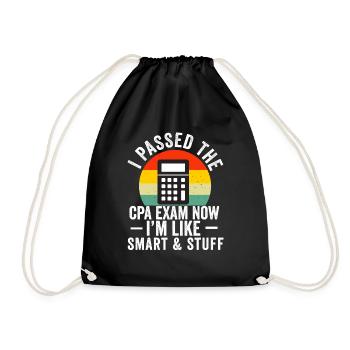 Passé l’examen CPA pour comptable agréé drôle - Sac de sport léger - noir - Devant