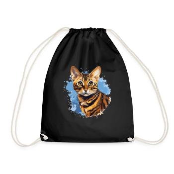 Bengal Cat - Turnbeutel - Schwarz - Vorne