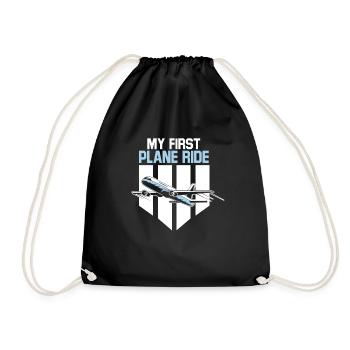 Mon premier voyage de vacances en avion Voyageur - Sac de sport léger - noir - Devant