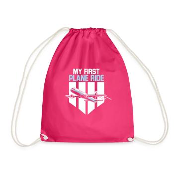 Mon premier voyage de vacances en avion Voyageur - Sac de sport léger - fuchsia - Devant