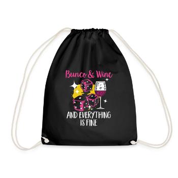 Jeu de dés Bunco - Sac de sport léger - noir - Devant
