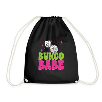 Bunco Dice Game - Drawstring Bag - black - Front