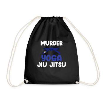 Mord Yoga Jiu Jitsu Karate Boxen Muay Thai - Turnbeutel - Schwarz - Vorne