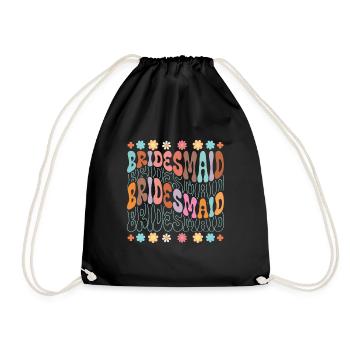 Demoiselle d’honneur Fille Groovy Bachelorette - Sac de sport léger - noir - Devant