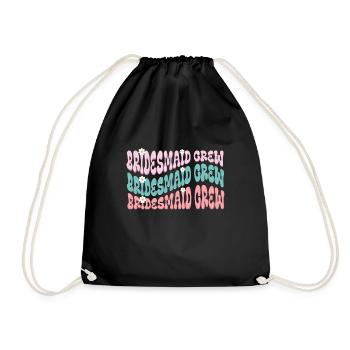 Demoiselle d’honneur fille groovy bachelorette - Sac de sport léger - noir - Devant