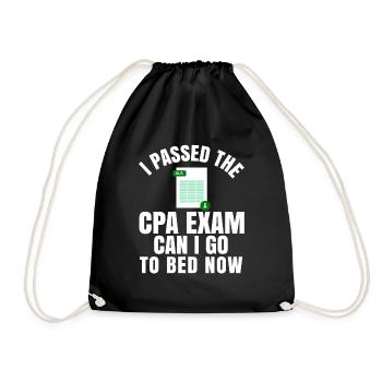 Passé l’examen CPA pour comptable agréé drôle - Sac de sport léger - noir - Devant