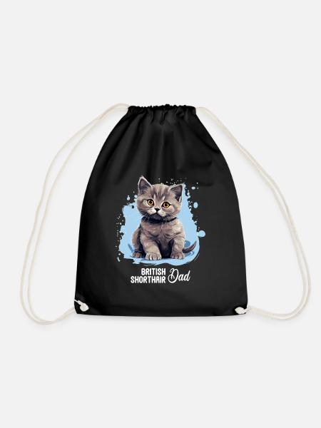 British Shorthair - Turnbeutel - Schwarz