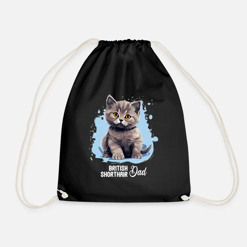 British Shorthair - Turnbeutel - Schwarz