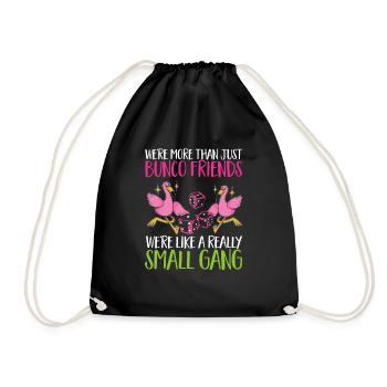 Bunco Dice Game - Drawstring Bag - black - Front